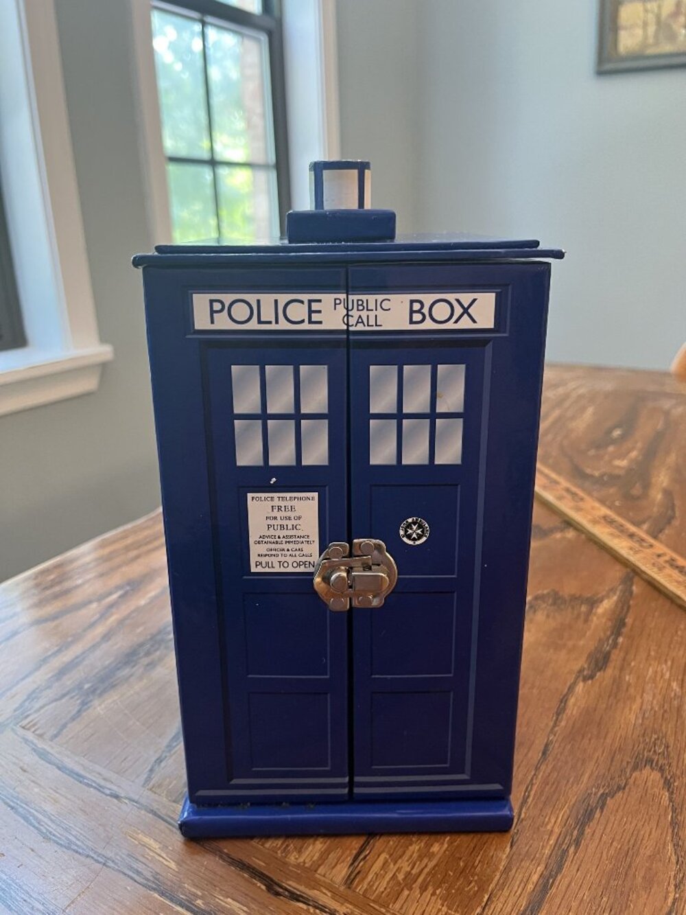 Doctor Who Tardis Jewelry Box - Includes 7 Drawers, Mirror, and Ring Hanger